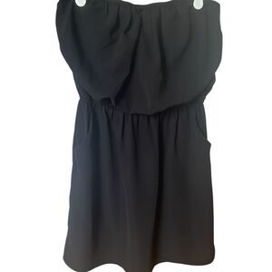 Costa Blanca Black Strapless Dress